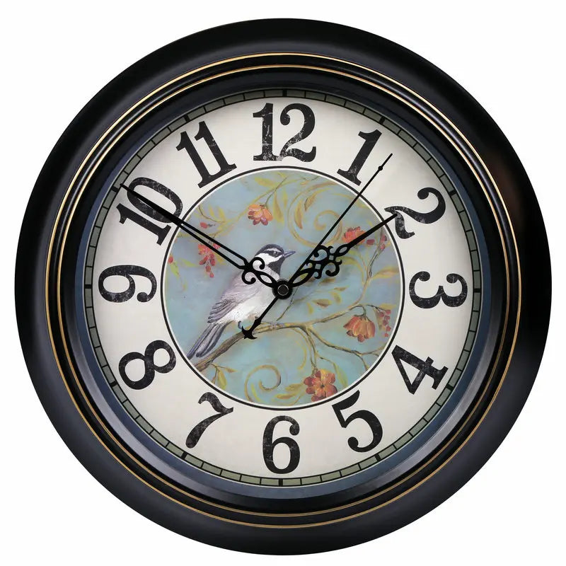 Silent retro style shabbaby wall clock chic interior decoration - Style 23 / 14 pouces