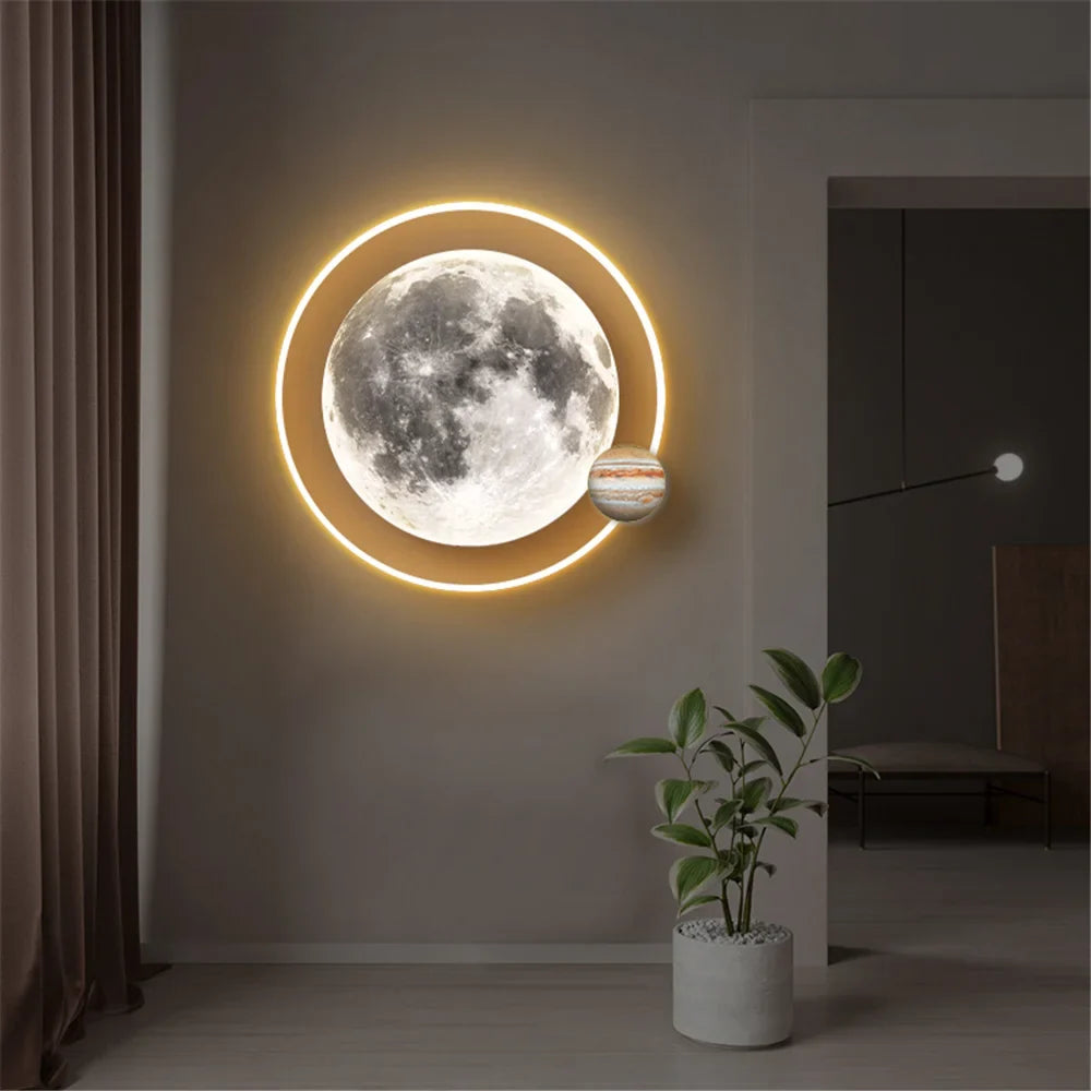 Decorative remote controlled led wall sconce for modern interior - view 3