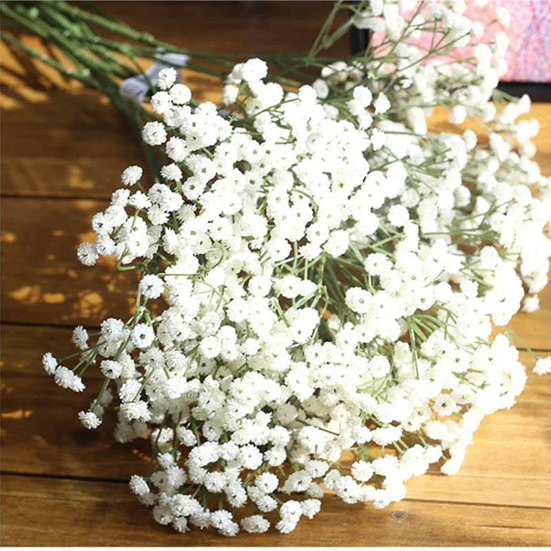90 artificial flower heads for decorations and DIY