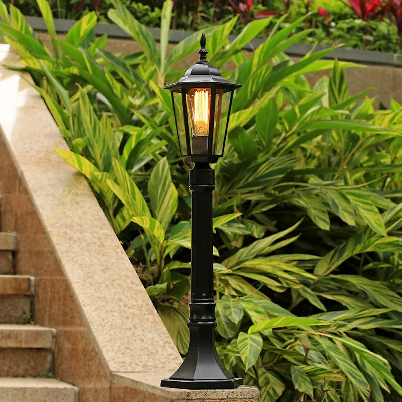 Retro outdoor garden lamp for outdoor spaces and alleys - view 2