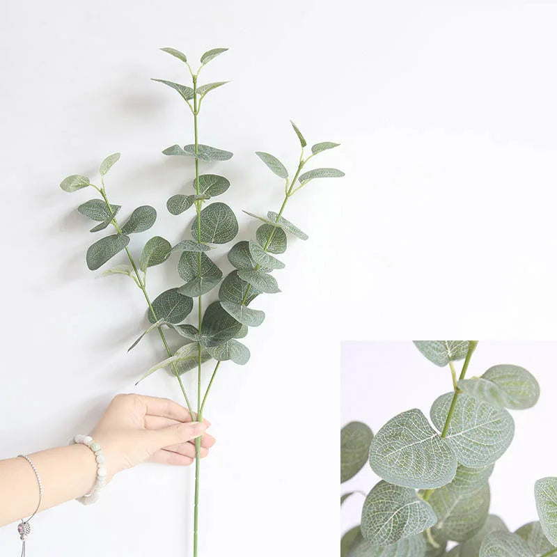 Artificial silk leaf branch for interior decoration and wedding - view 3