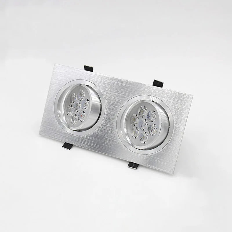 Variable intensity square led-mounted spotlights for interior lighting - view 2