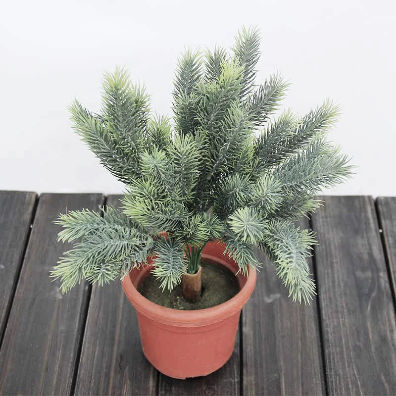 Artificial plastic Christmas tree branches for festive decoration