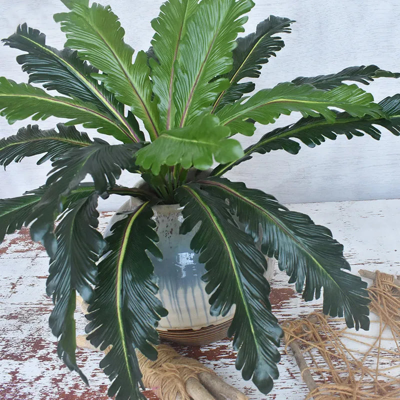 Artificial tropical fern plants and decorative leaves - view 2