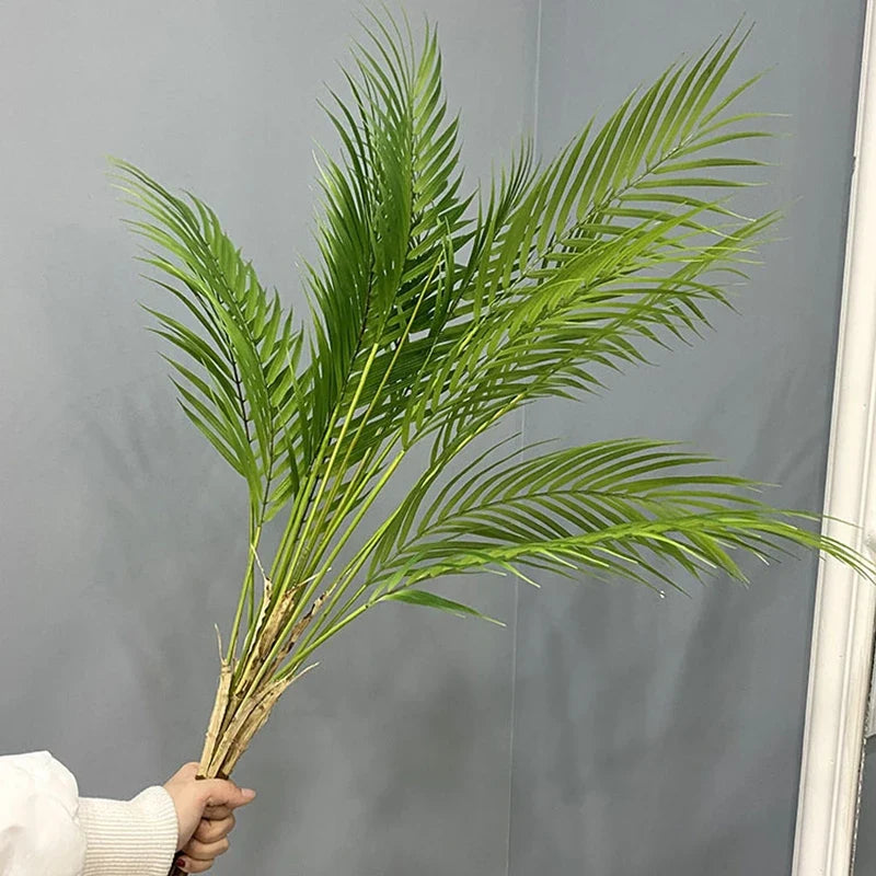 Set of 2 large artificial tropical palm plants for interior decoration - view 6