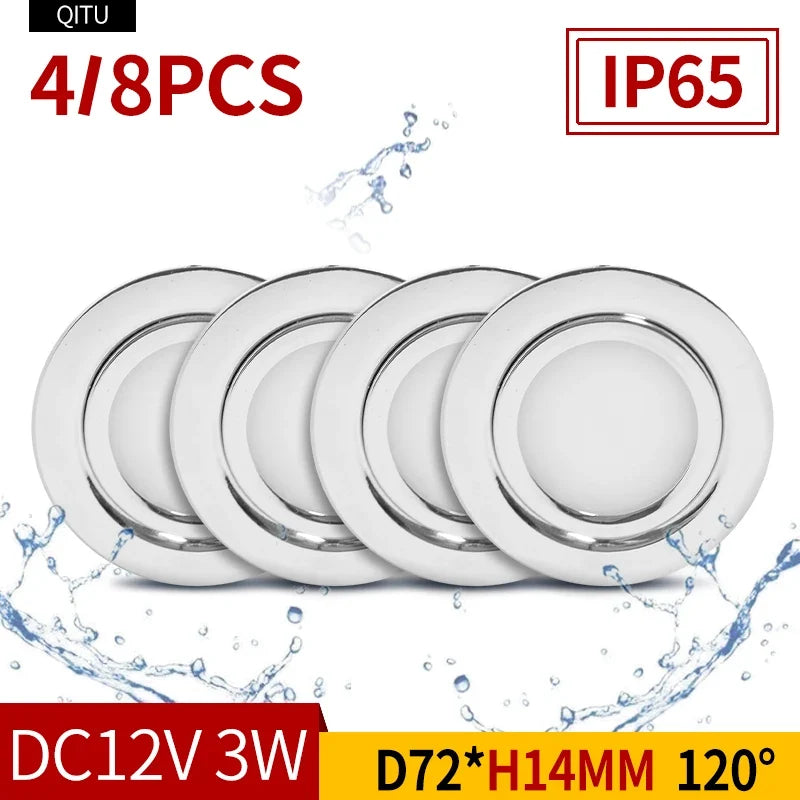 Waterproof led spot in stainless steel for outdoors and boat - view 2