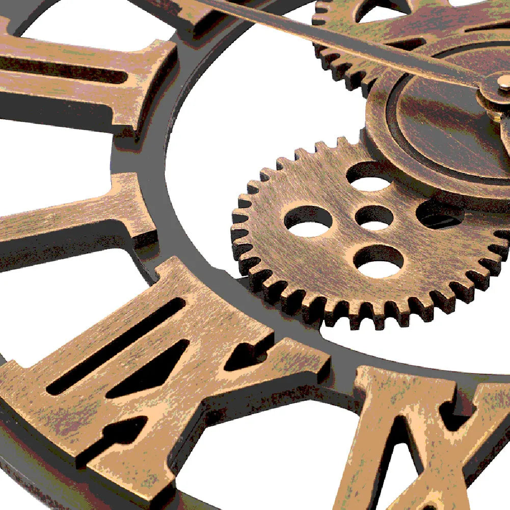 Decorative industrial style wall clock for wholesale - view 4