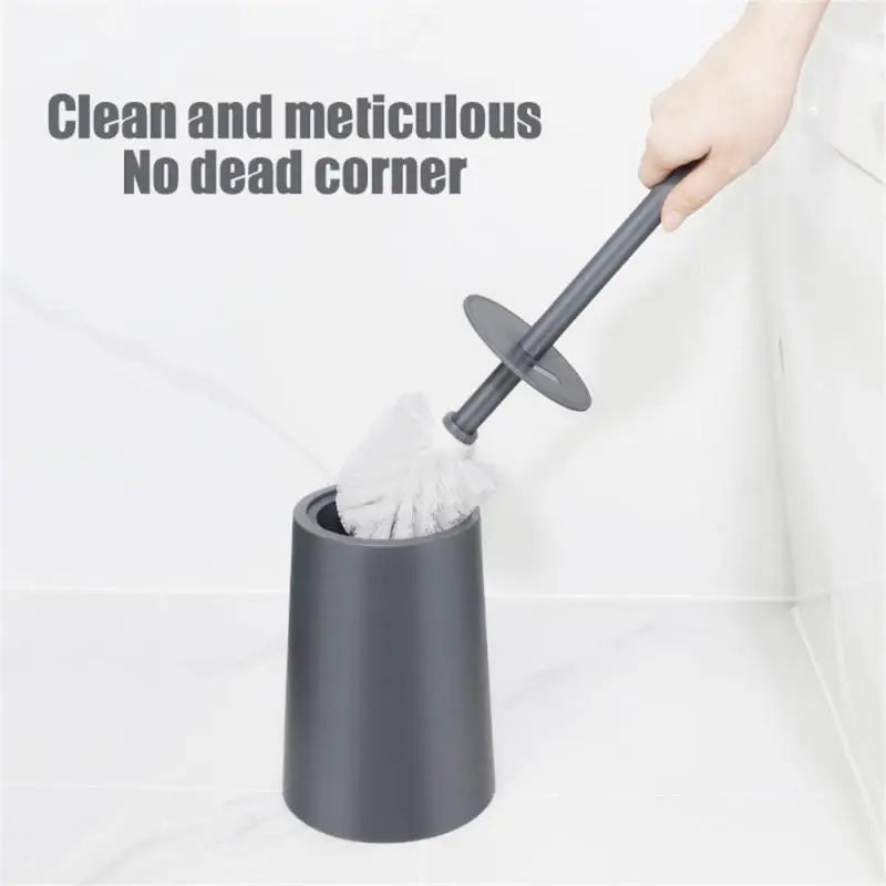 Modern toilet brush with lid and elegant design - view 2