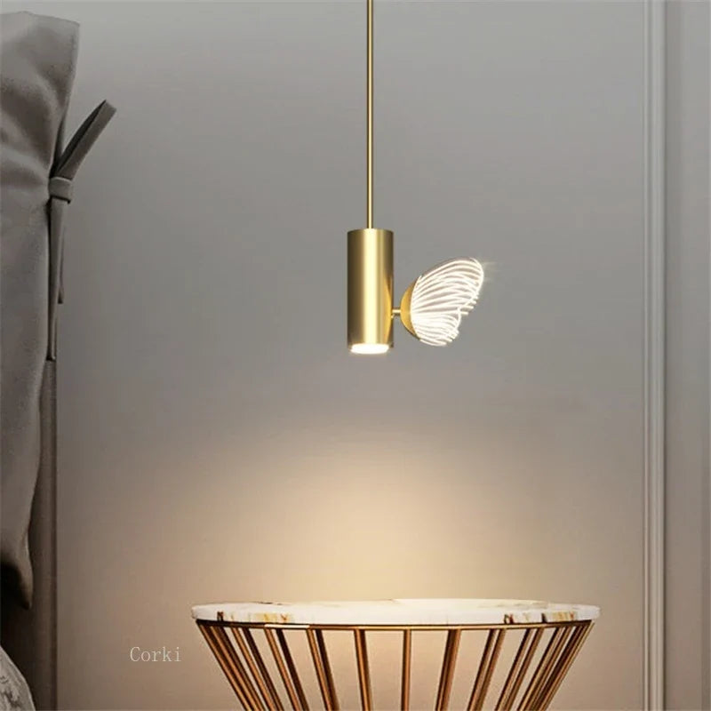 Crystal butterfly pendant light for elegant decoration - view 3