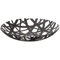 2498 Tower Fruit Bowl - Modern Kitchen Counter Basket Holder,Black - Black