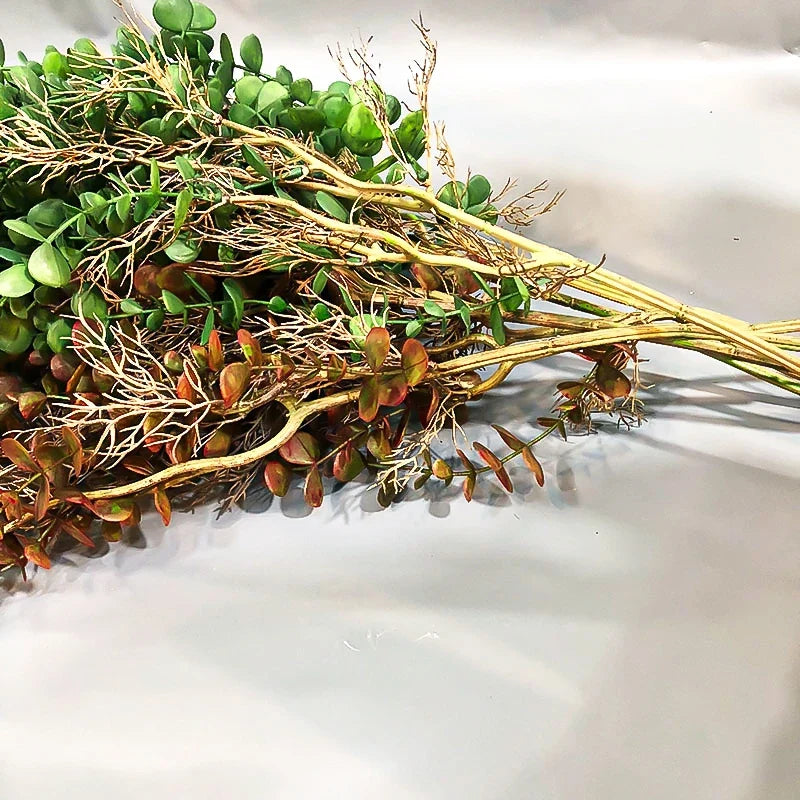 Artificial plants in eucalyptus rattan for wall and exterior decoration - view 4