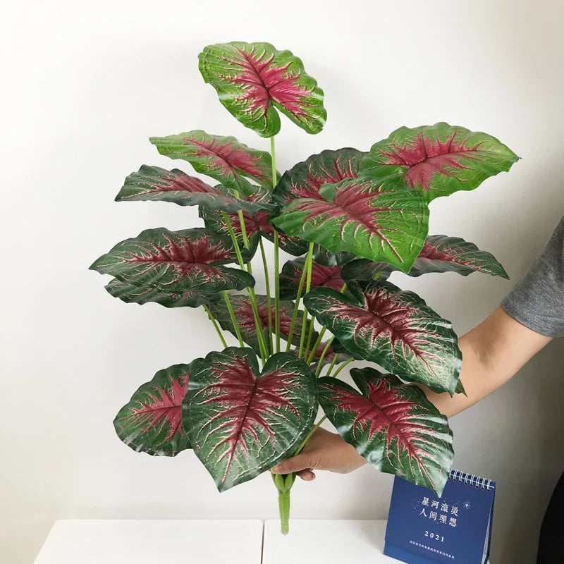 Artificial plants monstera large leaves for interior decoration - 11 / 75cm 24 Heads