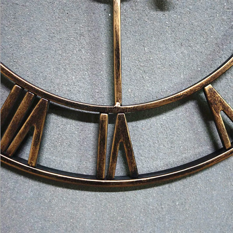 Modern 3D style metal wall clock design - view 5