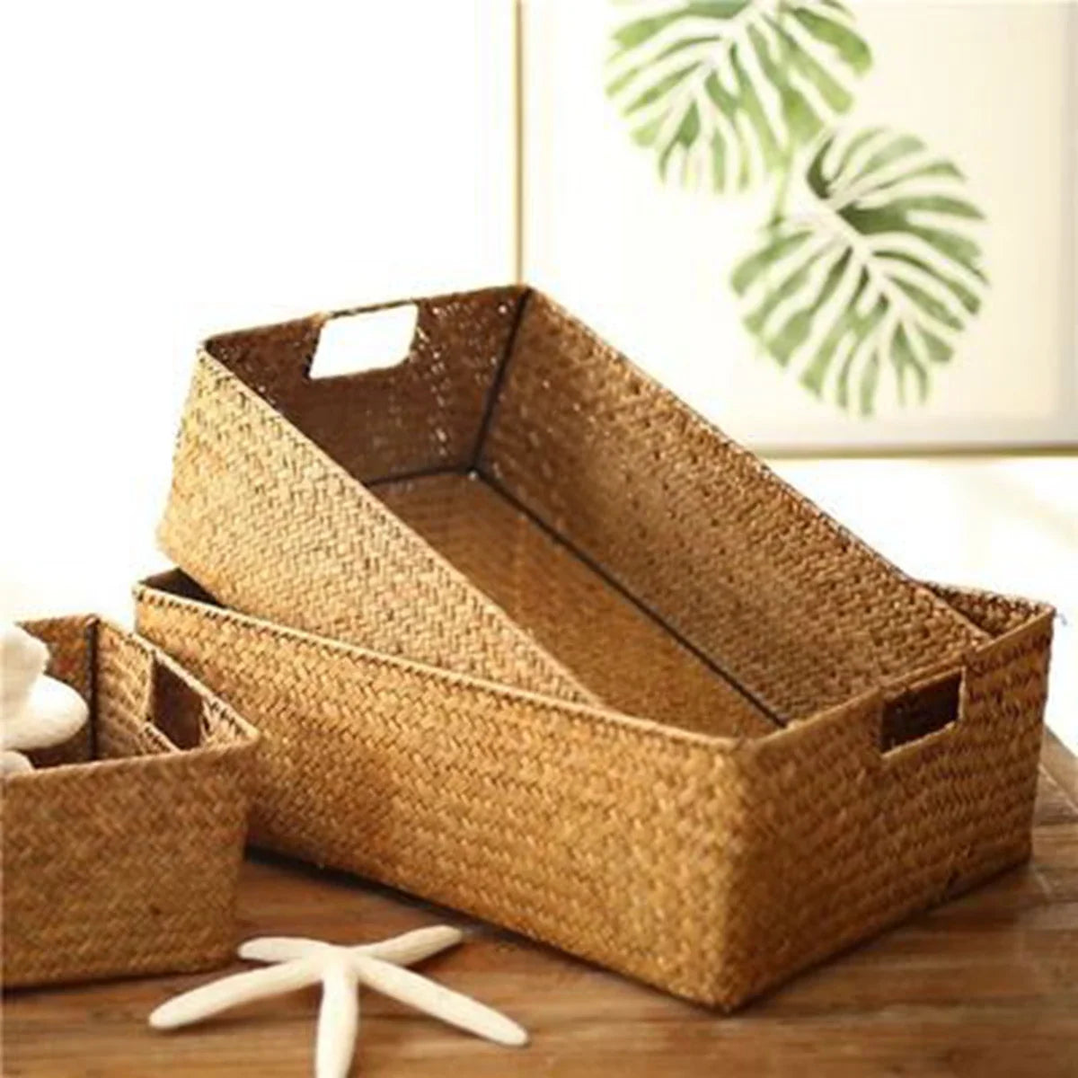Woven sea-ring basket for storage and decoration - view 10