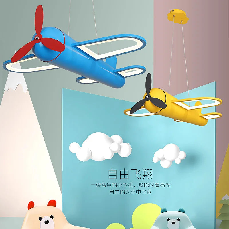 Modern airplane chandelier for children's room light decoration - view 4