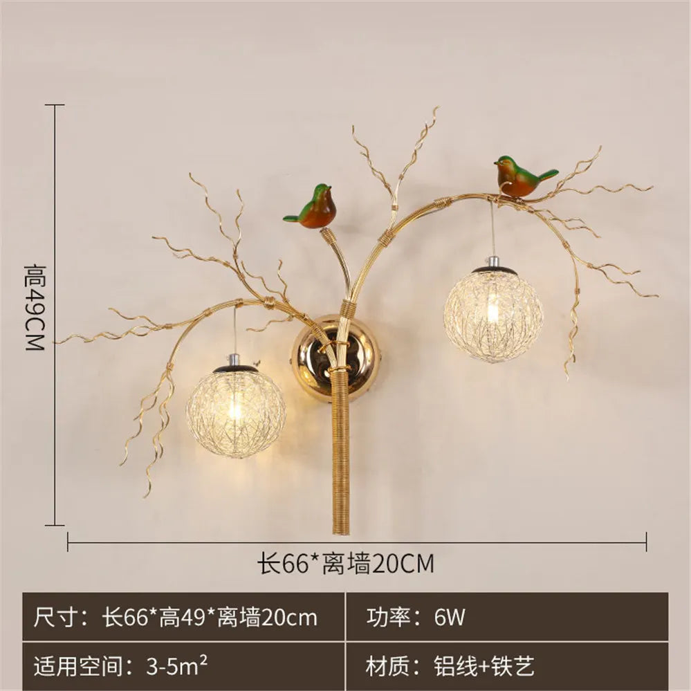 Art decorative wall sconce in aluminium for romantic lighting - view 5