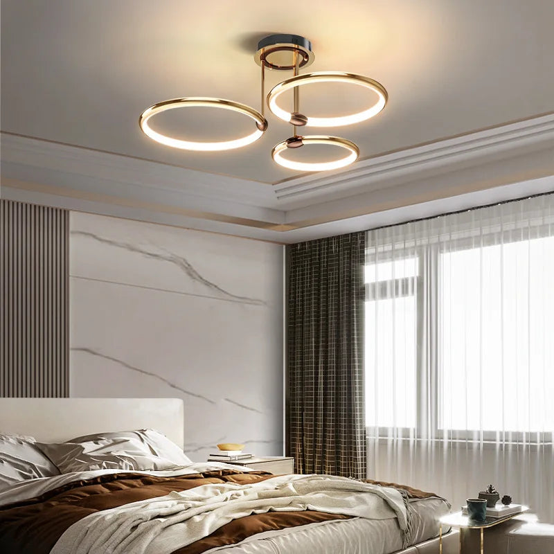 Postmodern led chandelier ring for modern Nordic decoration - view 3