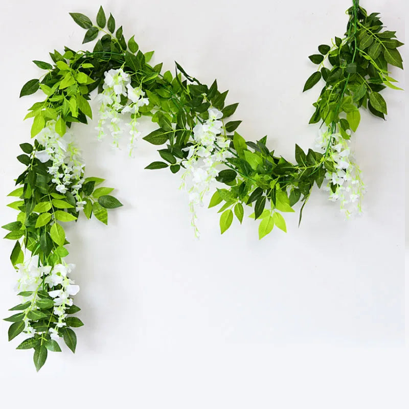 Artificial glycine garland for floral and festive decoration
