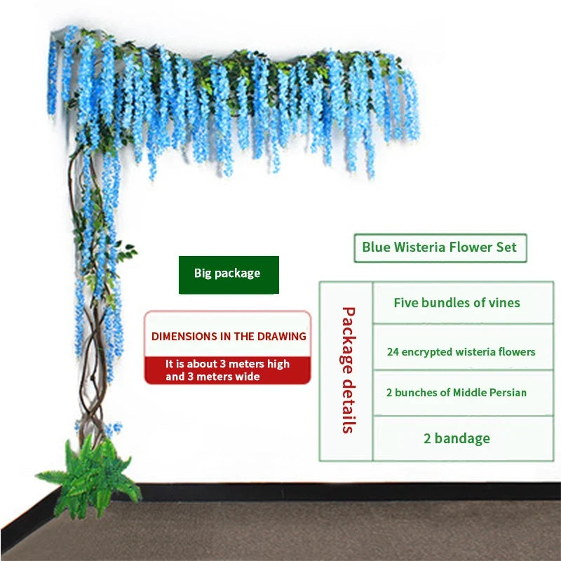 Artificial green plants winning wines, simulated banyan branches, everlasting banyan tree interior decoration, living room, home - D5