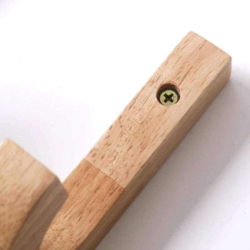 Wooden wall coat holder for creative decoration - view 9