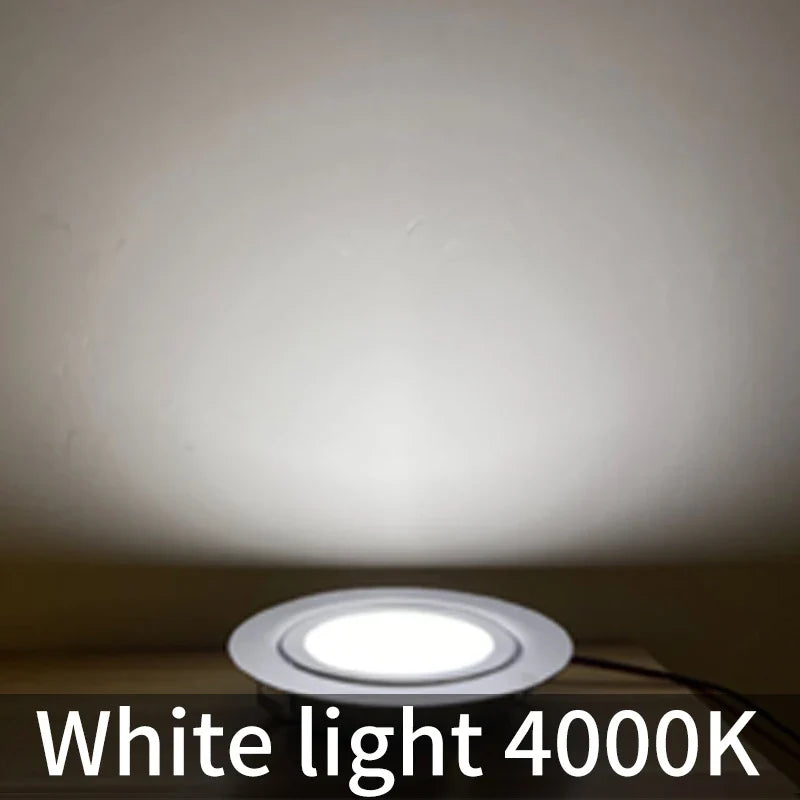 Waterproof led spot in stainless steel for outdoors and boat - white 4000K / 4PCS / 3w