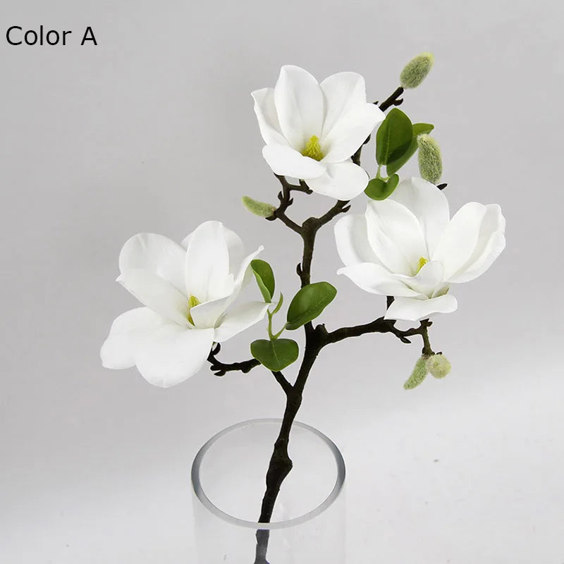 Magnolia artificial flower heads for wedding decoration and party - view 2