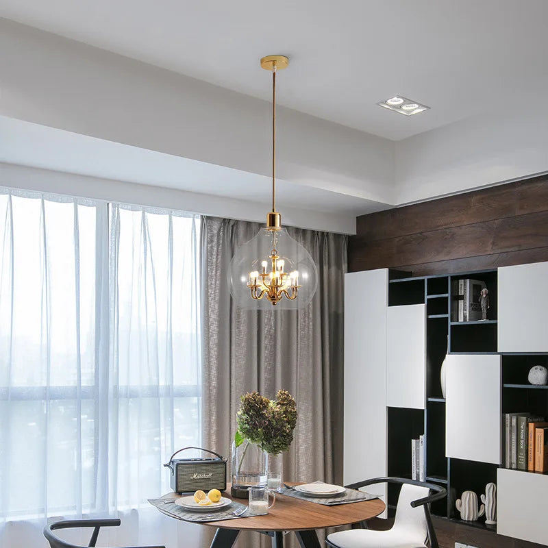 Glass chandeliers for loft decoration and restoration - view 4