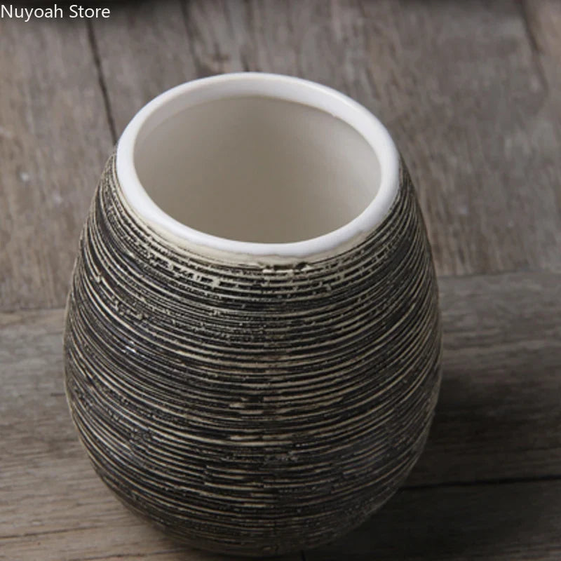 Decorative ceramic bottle for bathroom five pieces - view 5