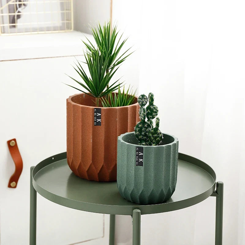 Silicone mold pot creative flowers Nordic style gardening cylindrical - view 5