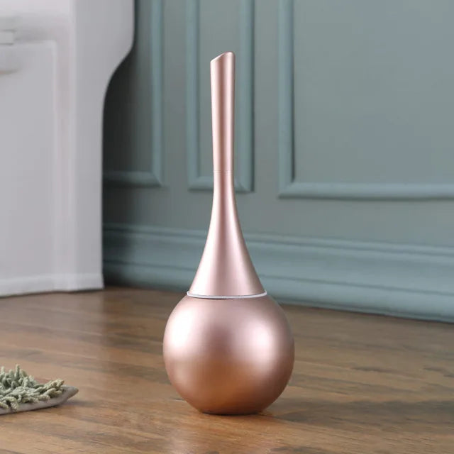 Quick drain toilet brush practical cleaning tool - Copper
