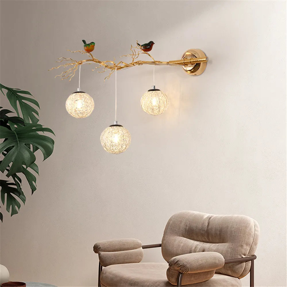 Art decorative wall sconce in aluminium for romantic lighting - view 6