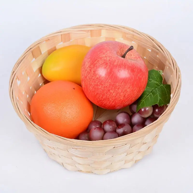 Basket made of woven bamboo for vegetable fruits and snacks - view 5