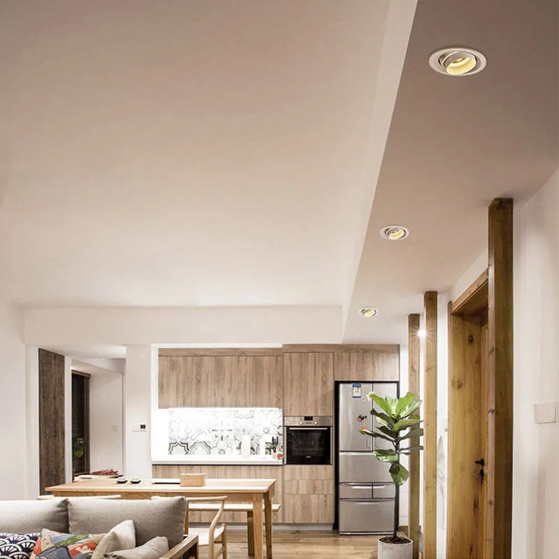 Zoomable beam led-mounted spotlights for interior lighting - view 6