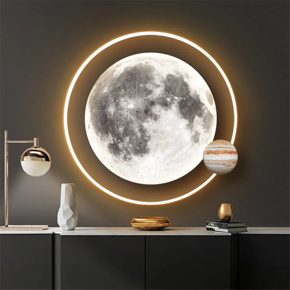 Decorative remote controlled led wall sconce for modern interior - view 6