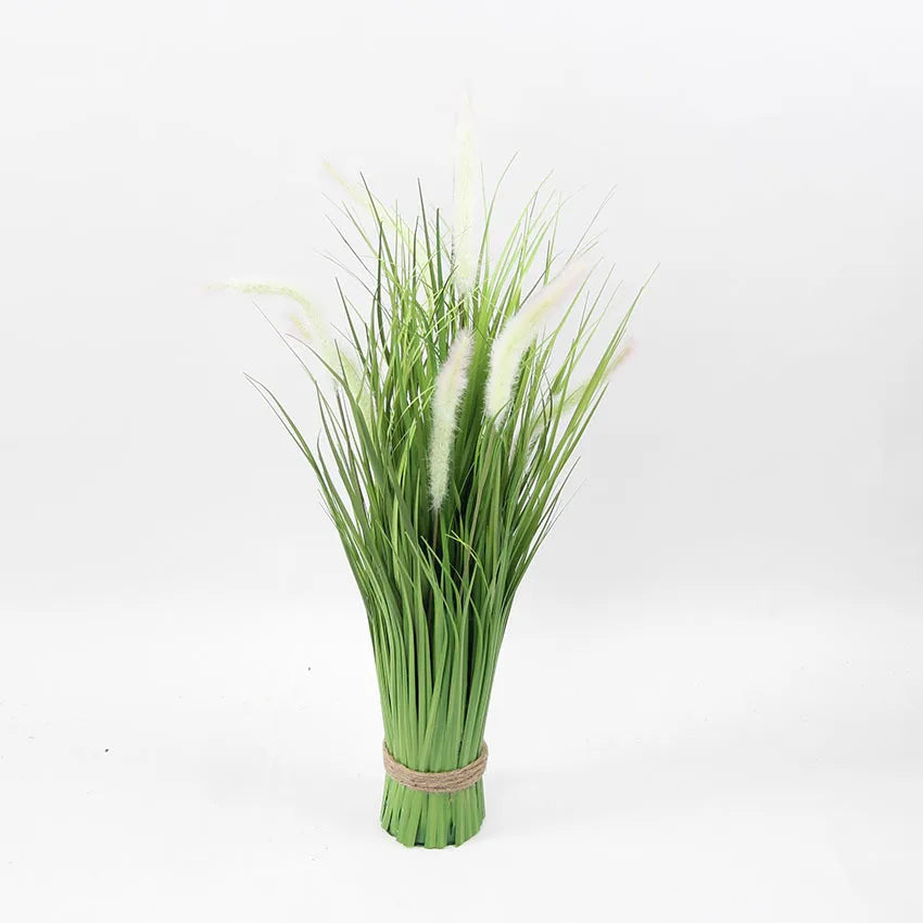 Artificial green onion plants for interior and exterior decoration - Herbe blanche