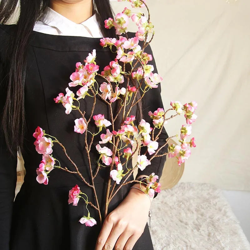 Artificial cherry flowers wedding bouquet interior decoration - view 2
