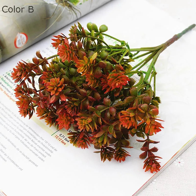 28 artificial succulent plant heads for decoration wedding garden - B 1 Piece