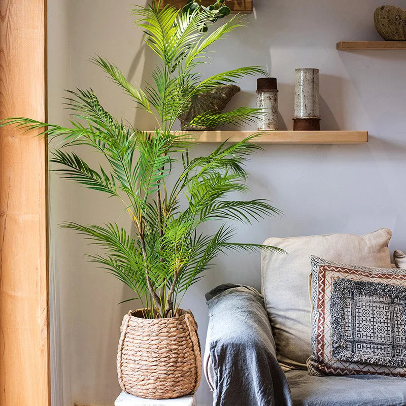 Tropical plants artificial palm realistic plastic branches