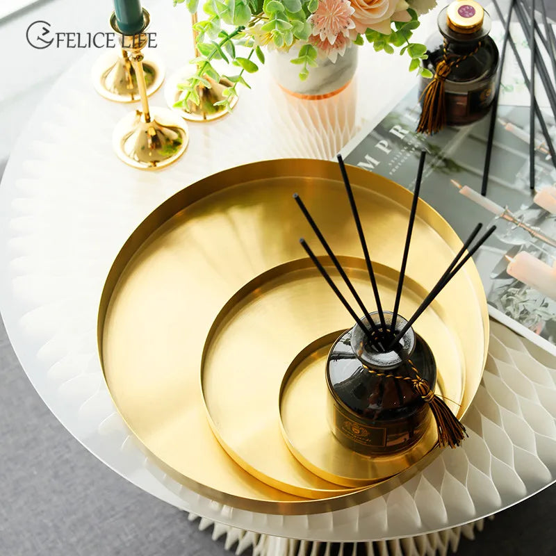 Stainless steel storage tray for office and cosmetics - view 3