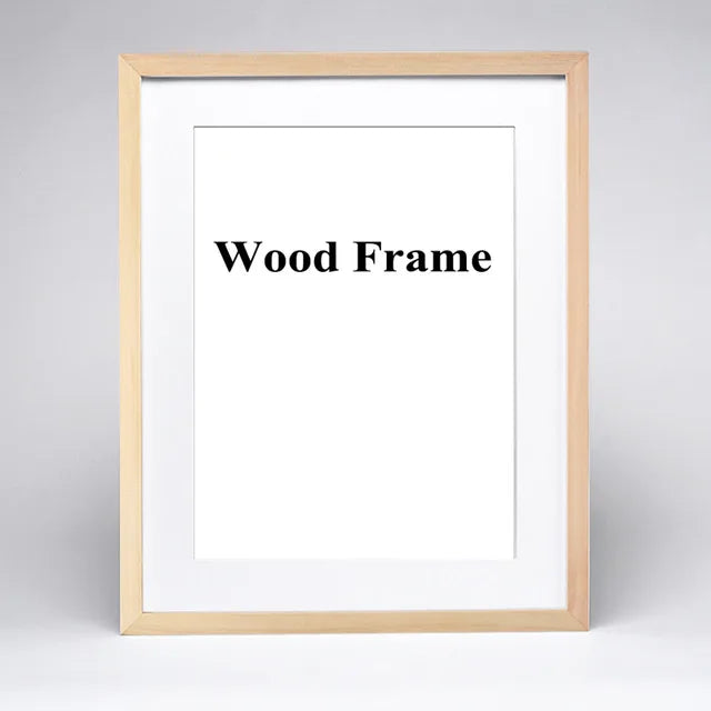 Wooden frame for painting and photo with all-out - Wood Color / 25x30cm