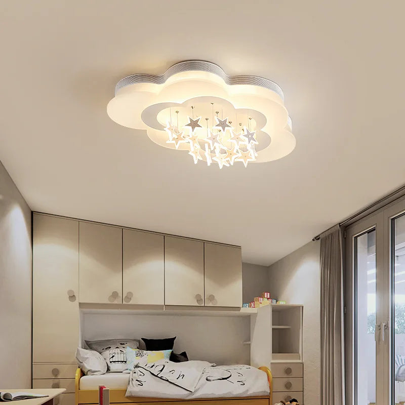 Bright ceiling lamp stars clouds for children's room - view 4