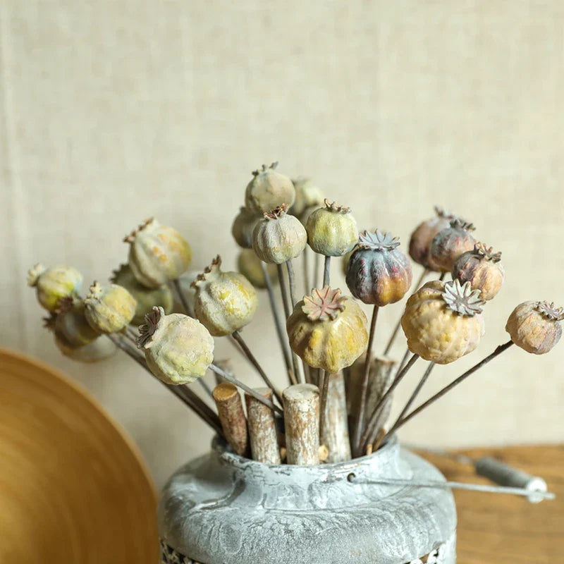 Bouquet of artificial flowers for rustic decoration and wedding