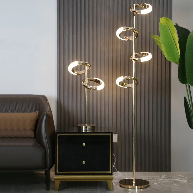 LED floor lamp in acrylic iron for interior decoration - view 2