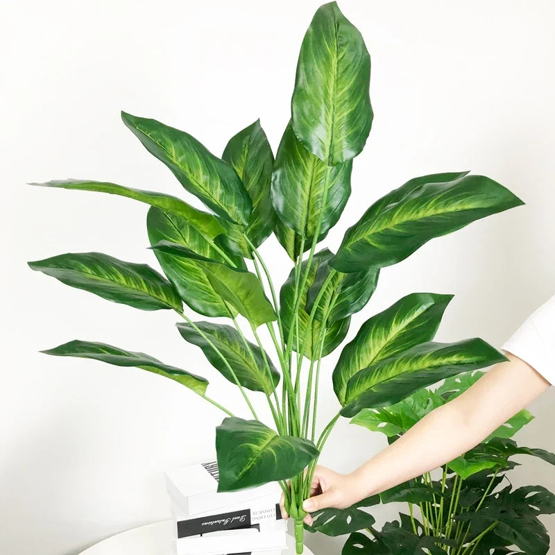 Artificial plants strelitzia and monstera for tropical decoration - view 5