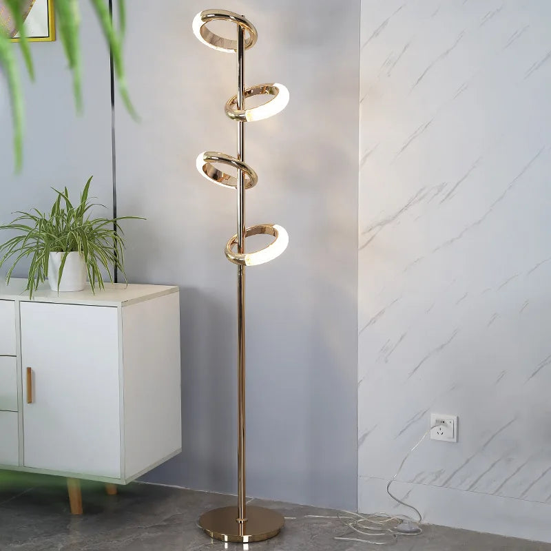 LED floor lamp in acrylic iron for interior decoration