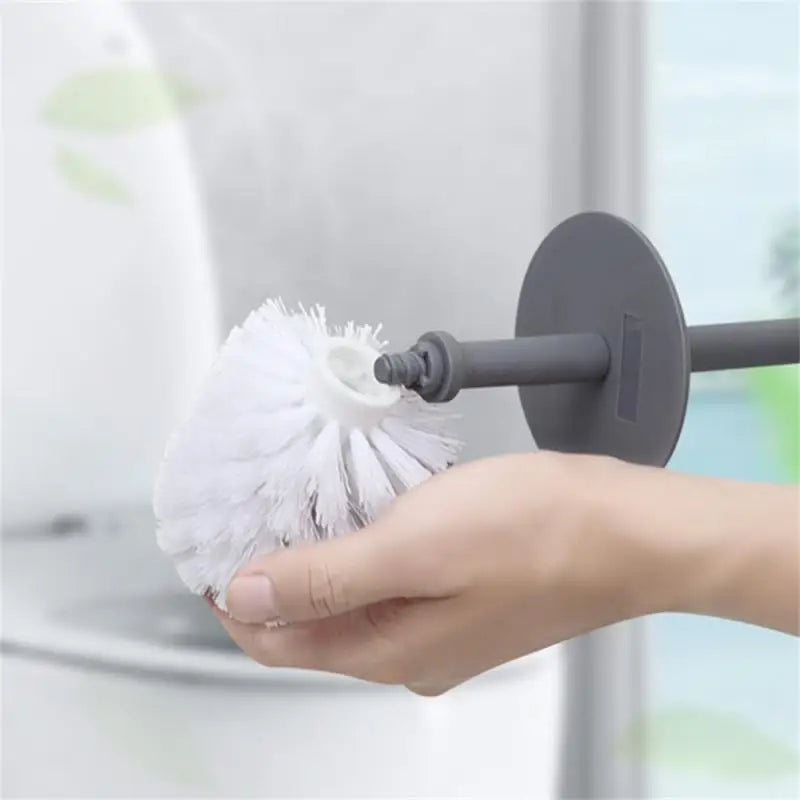 Modern toilet brush with lid and elegant design - view 5