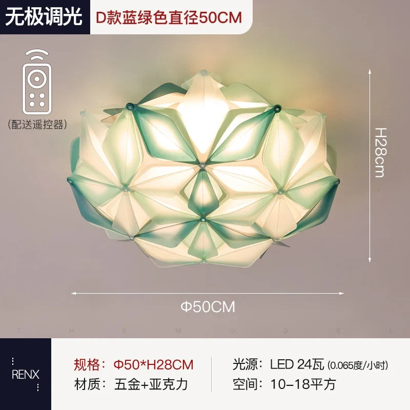 Colored pvc ceiling with remote control and variable intensity - Green Dimming Remote Control