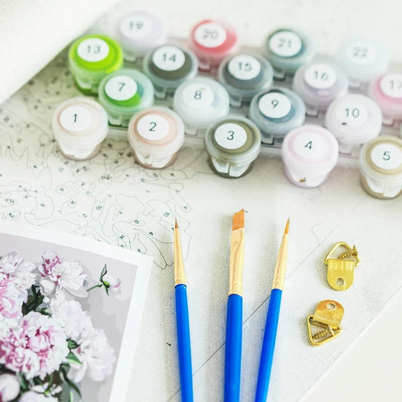 Understated Romantic Vase Paint by Numbers Kit - view 7