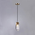 Modern crystal pendant light with decorative led lighting