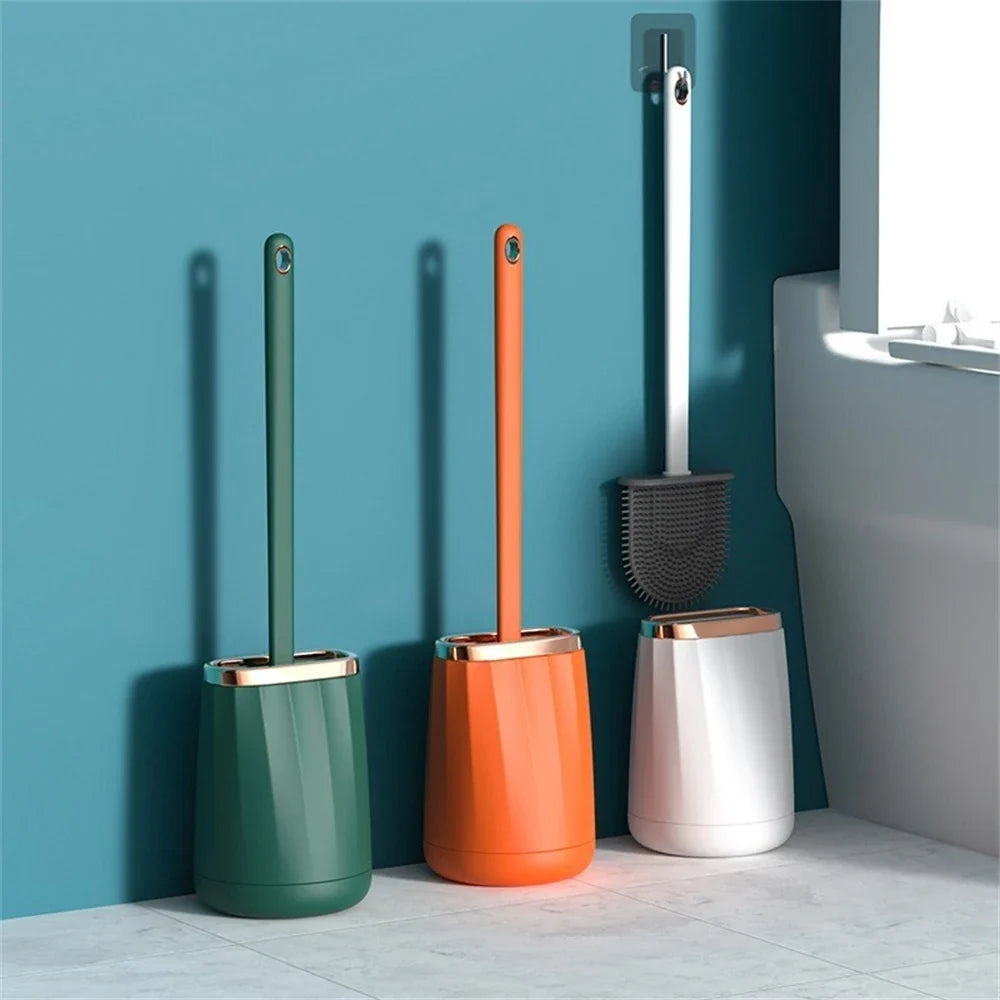 Lightweight and durable bathroom brushes set
